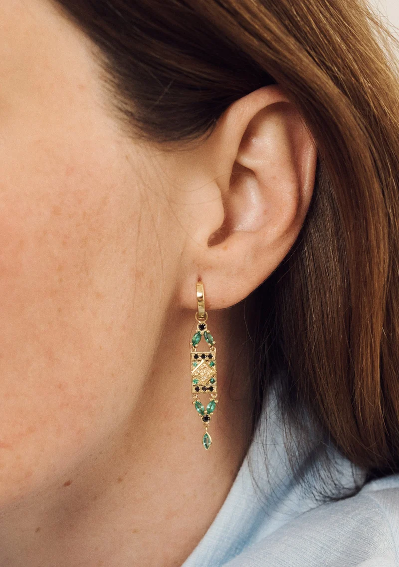 Ava Earrings 1–Green