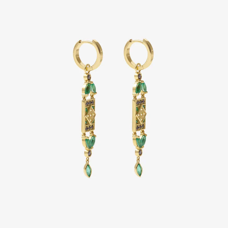 Ava Earrings 1–Green