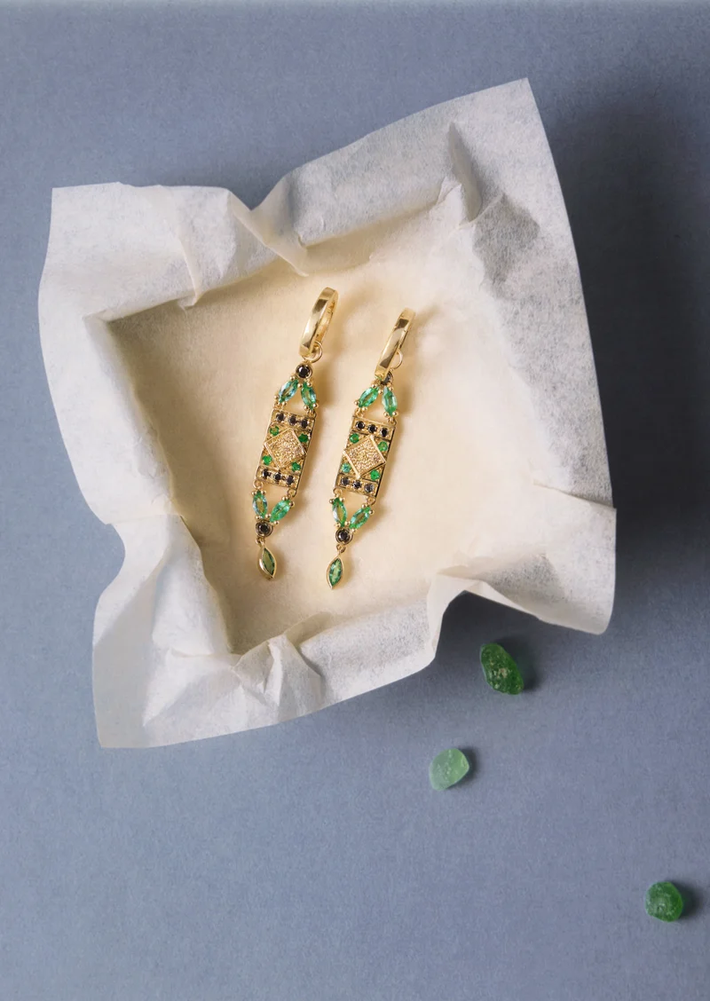 Ava Earrings 1–Green
