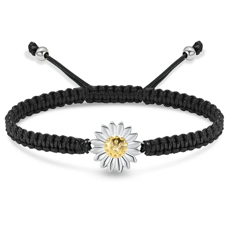 Bracelet Tissu Marguerite