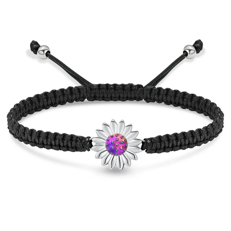 Bracelet Tissu Marguerite
