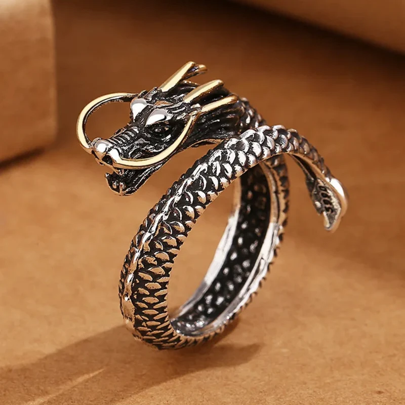Bague Dragon Homme Vintage