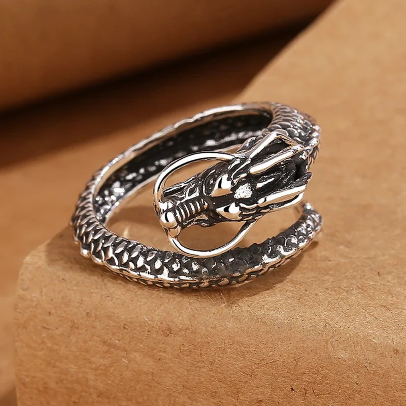 Bague Dragon Homme Vintage
