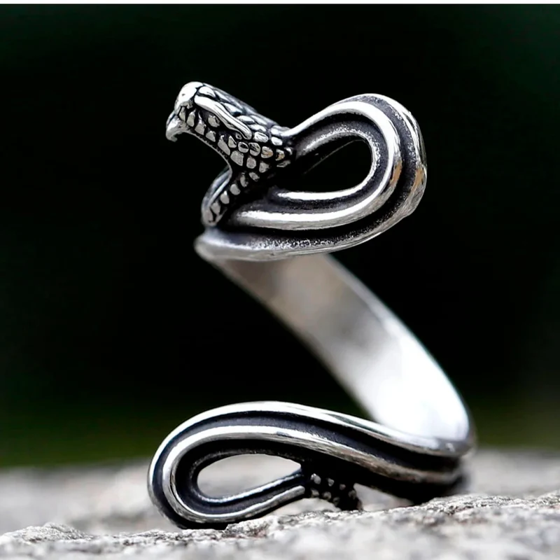 Bague Serpent Agressif