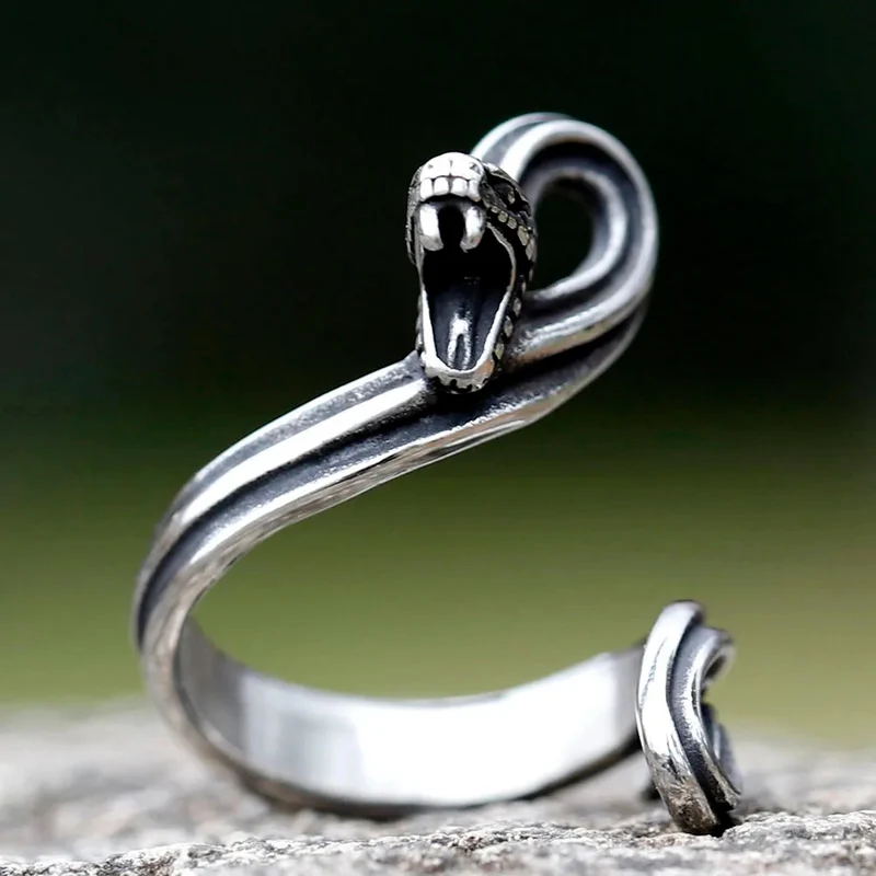 Bague Serpent Agressif