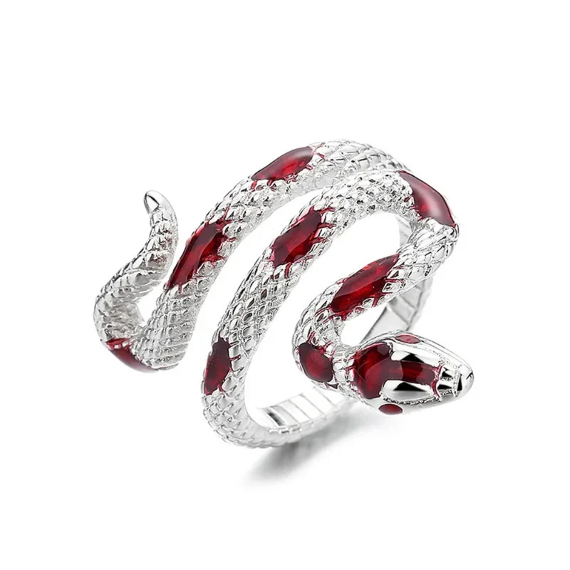 Bague Serpent Pierres Couleurs