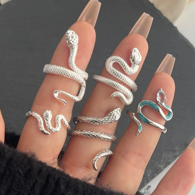 Bague Serpent Yeux Verts