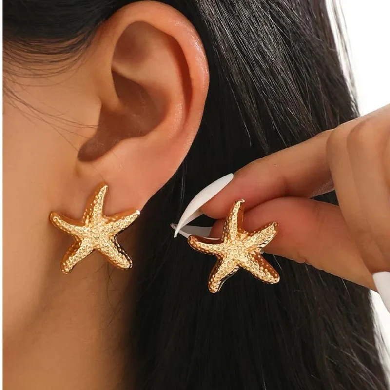Boucles d'Oreilles Étoile de Mer Été