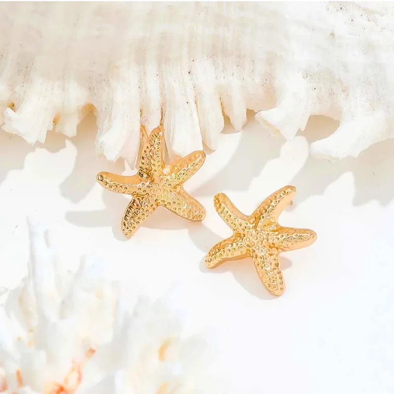Boucles d'Oreilles Étoile de Mer Été