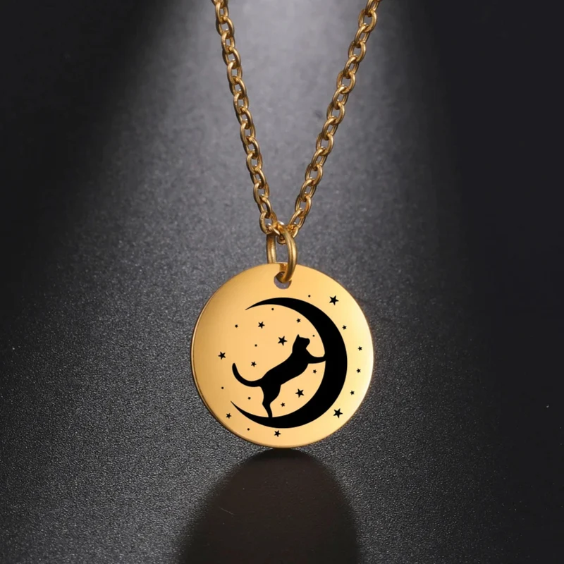 Collier Chat Nuit