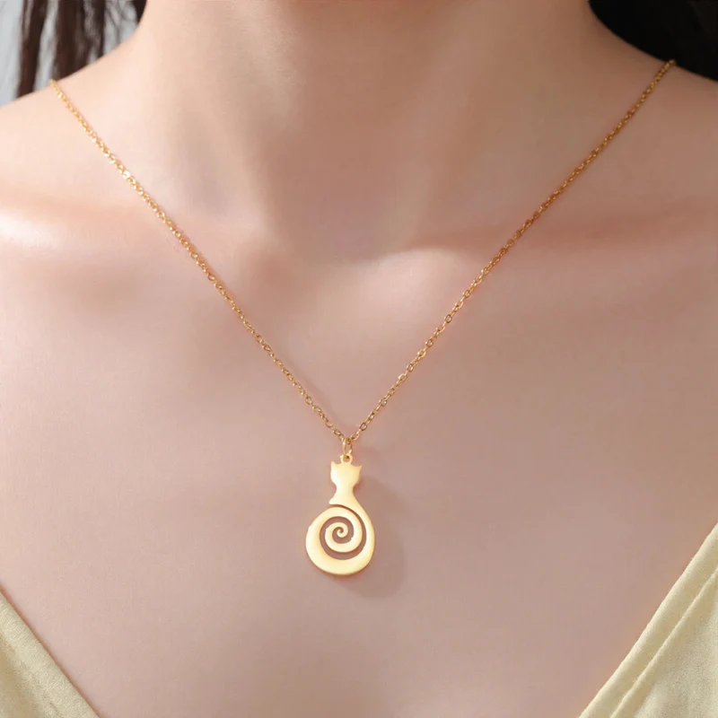 Collier Chat Spiral