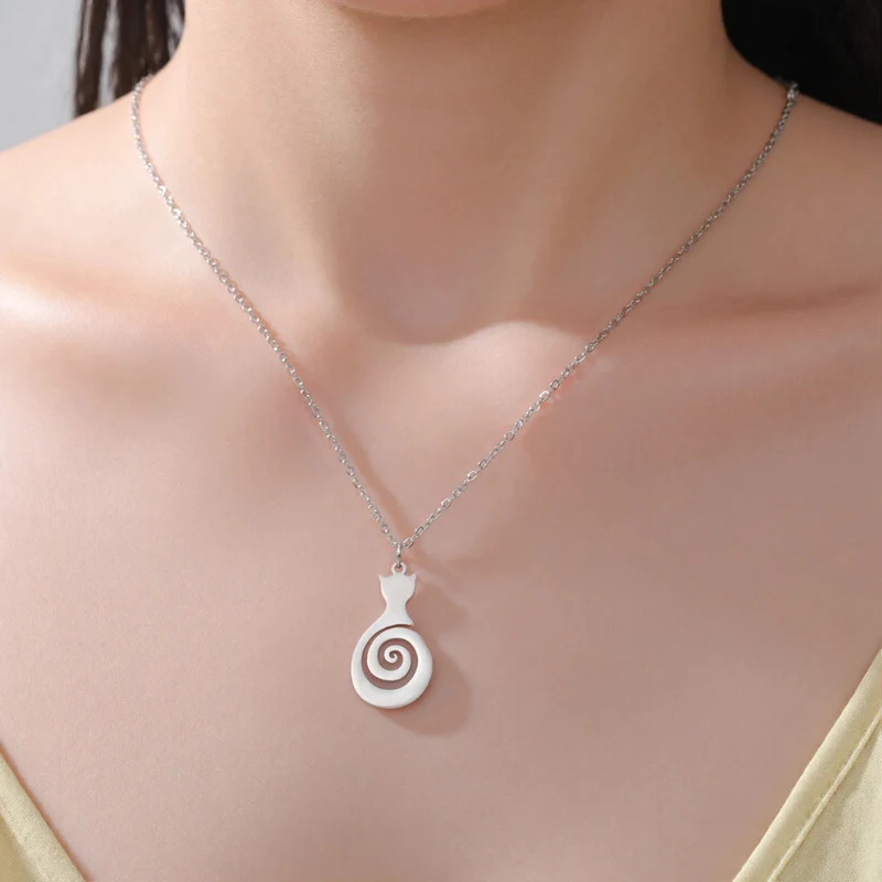 Collier Chat Spiral