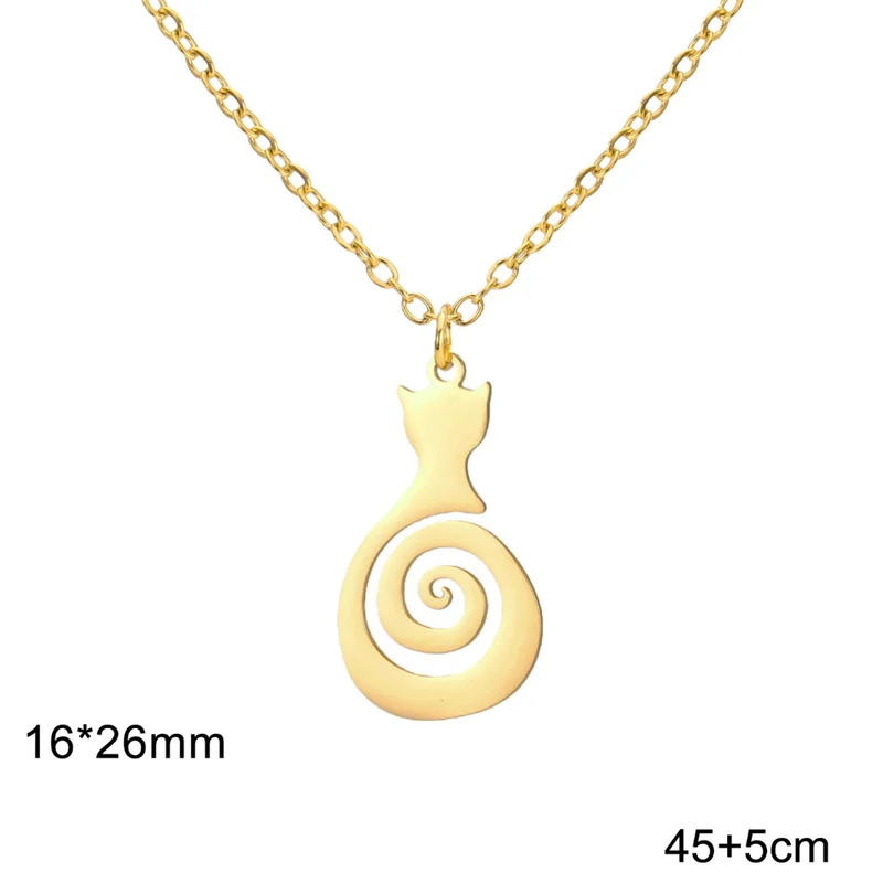 Collier Chat Spiral