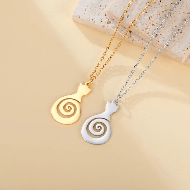 Collier Chat Spiral