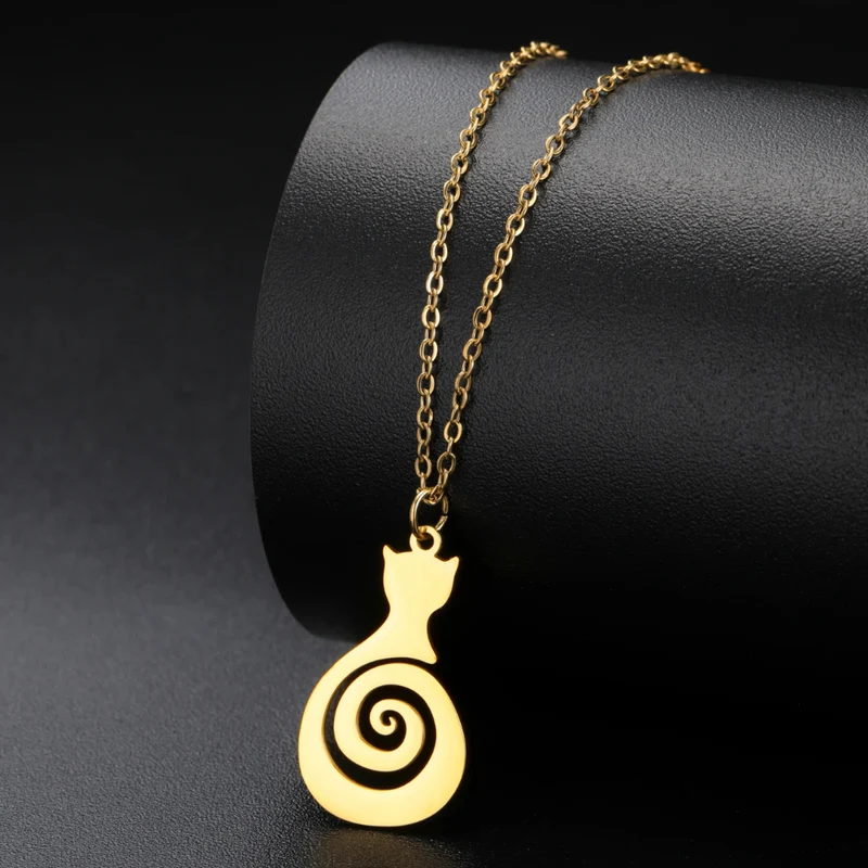Collier Chat Spiral
