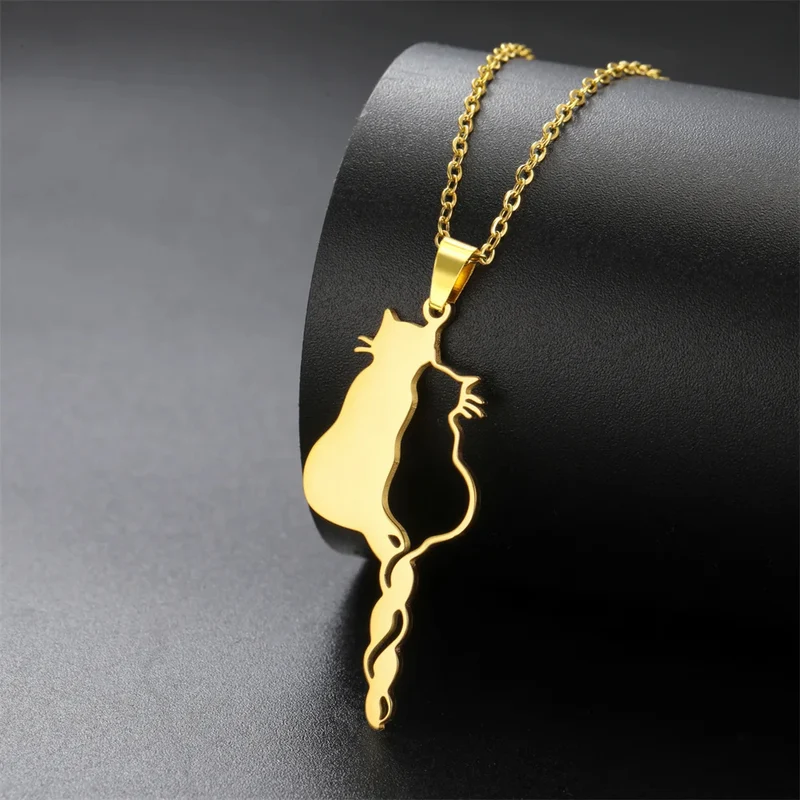 Collier Chat Amour