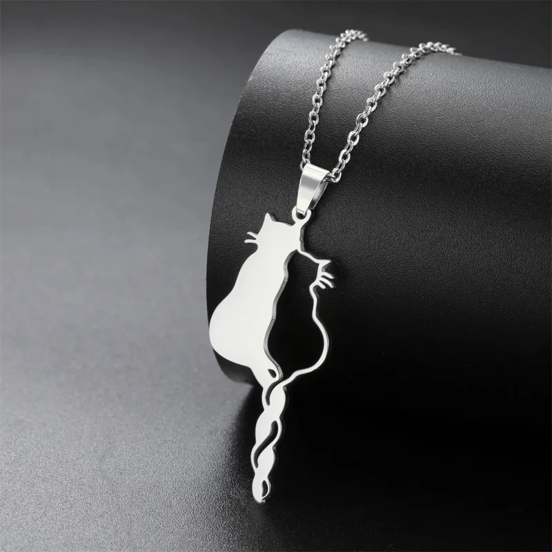 Collier Chat Amour