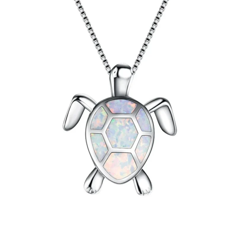 Collier Tortue Argent et Couleurs