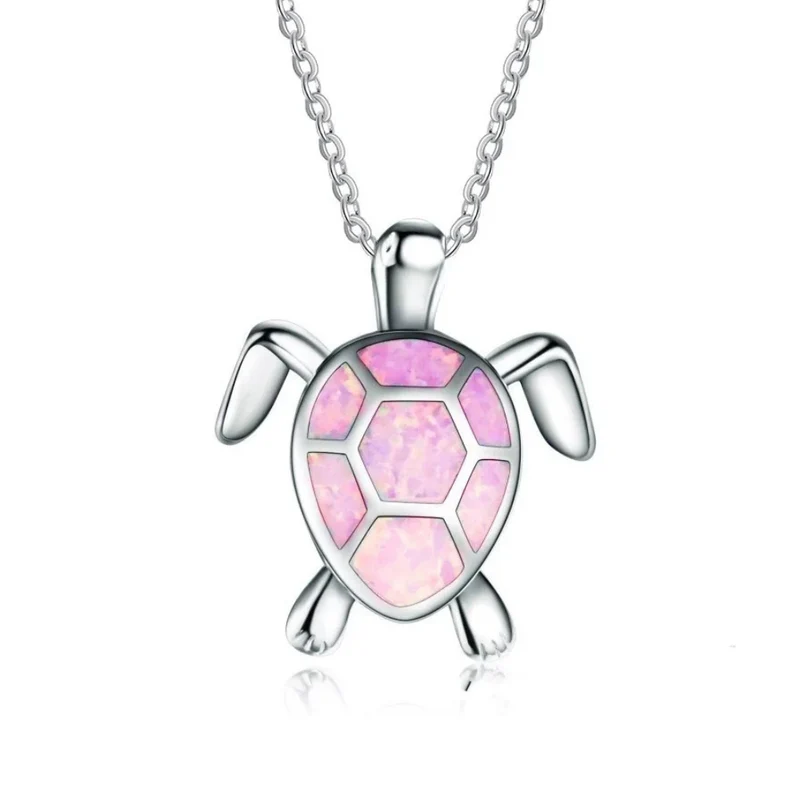 Collier Tortue Argent et Couleurs