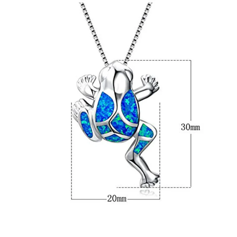 Collier Grenouille Bleue