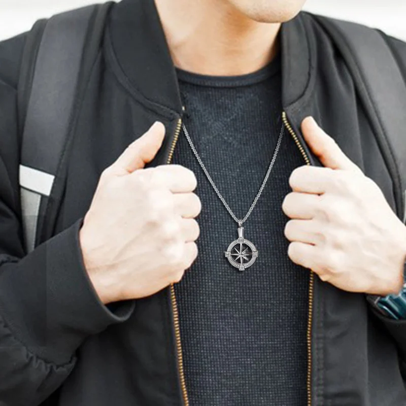 Collier Boussole Homme