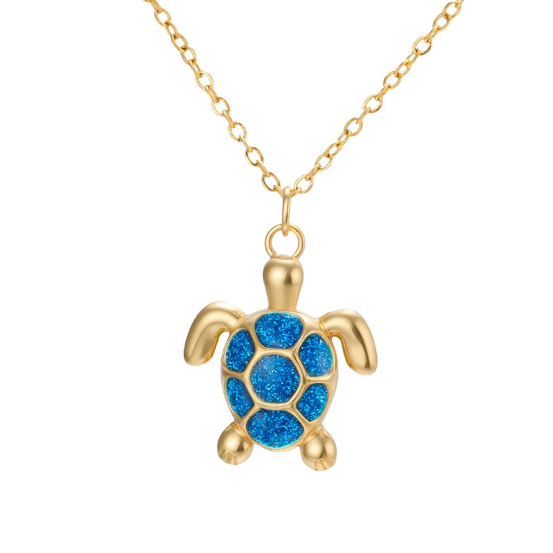 Collier Tortue Bleue