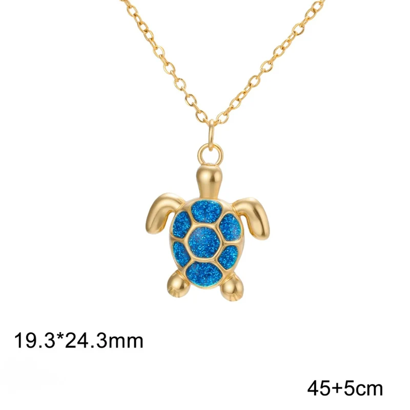 Collier Tortue Bleue