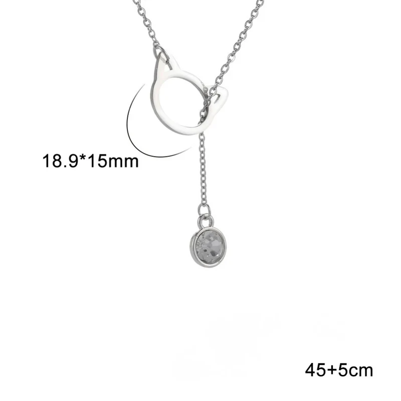 Collier Chat Pendentif Diamant