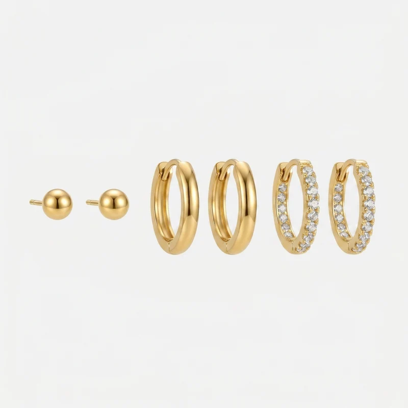 Set de boucles d’oreilles Éclat