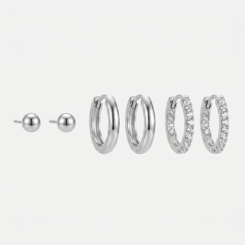 Set de boucles d’oreilles Éclat