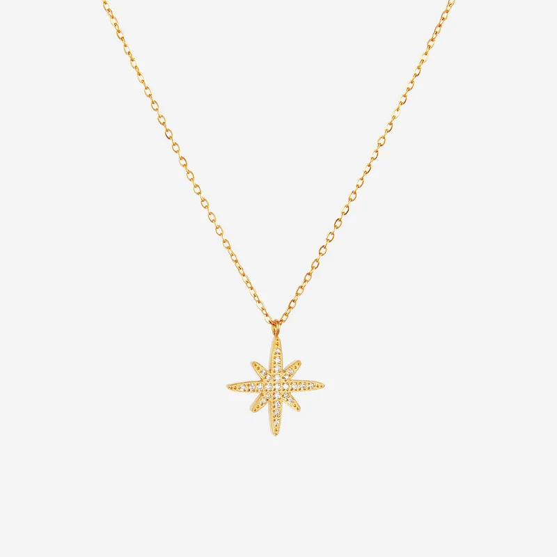 Collier Fin Pendentif étoile