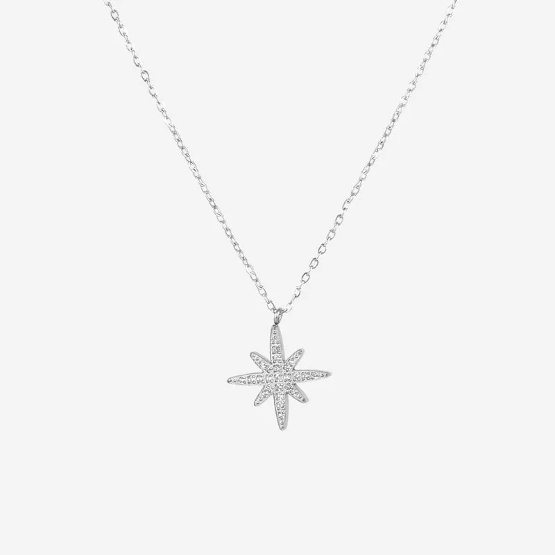 Collier Fin Pendentif étoile