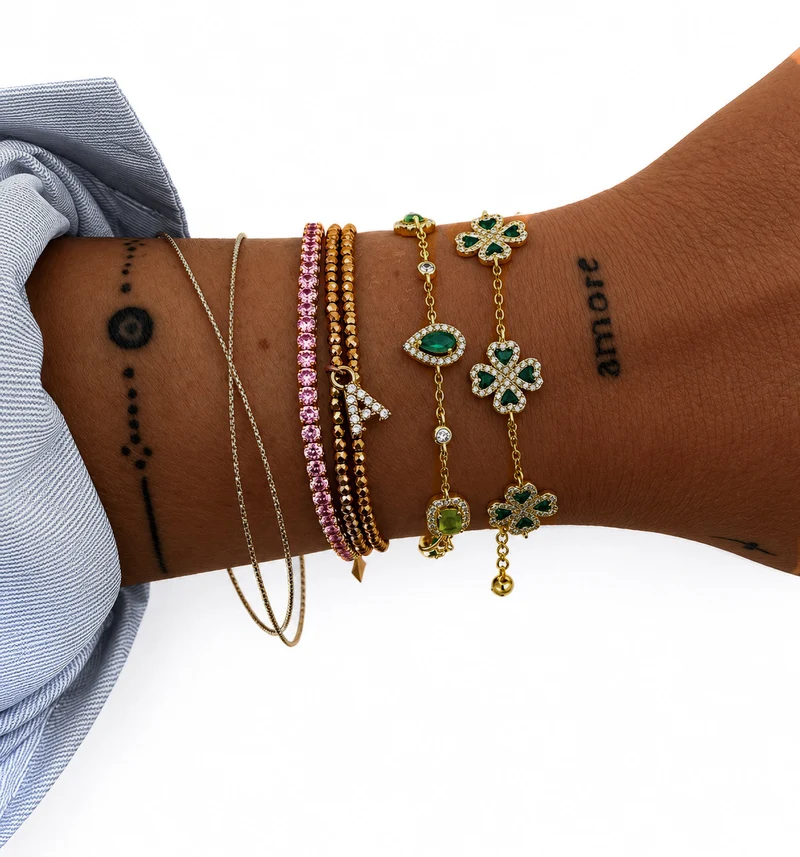 BRACELET "TRESOR LIME"