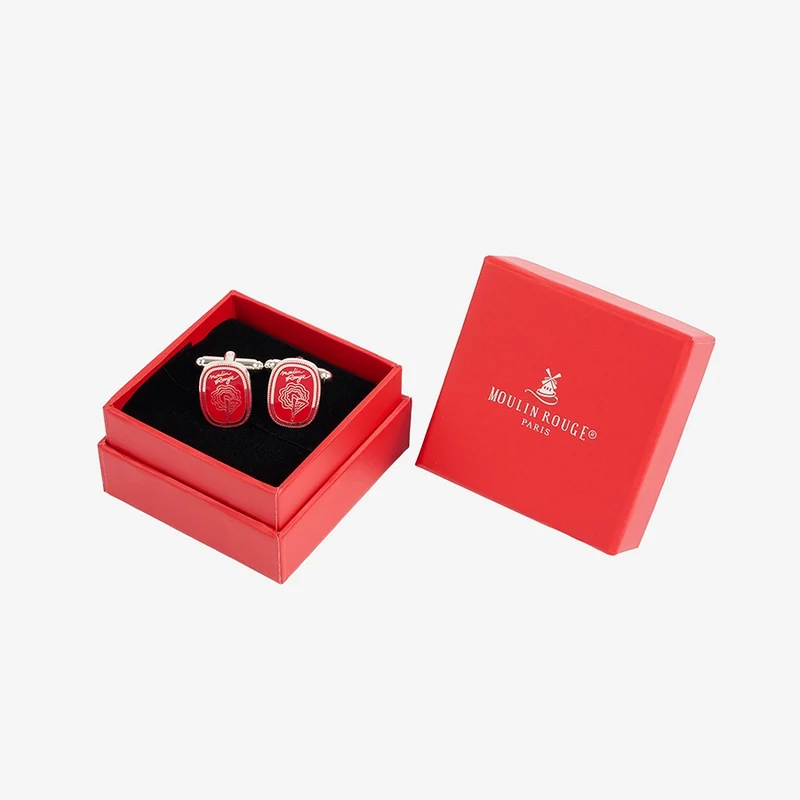 BOUTONS DE MANCHETTES FEERIE ROUGE