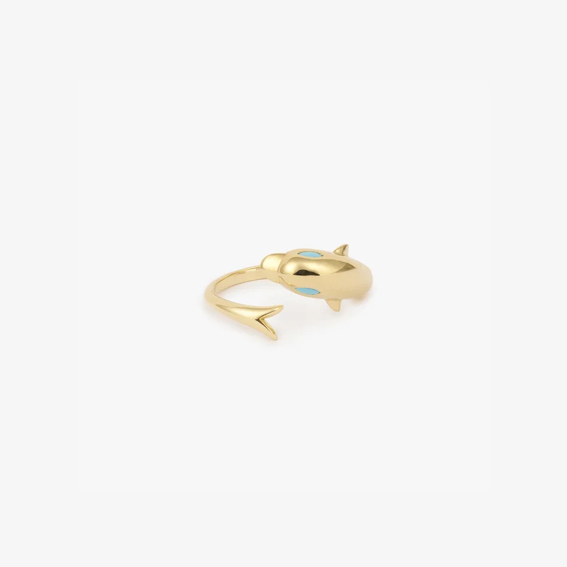 Dolphin Ring Turquoise