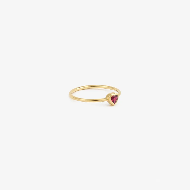 Petit Coeur Ring 1 Red