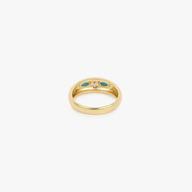 Miniflower Ring 2–Turquoise