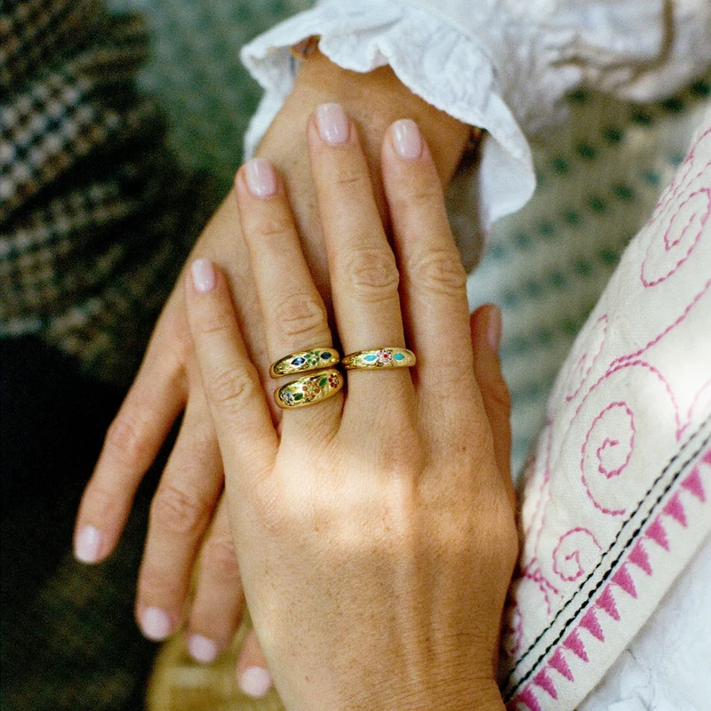 Miniflower Ring 2–Turquoise