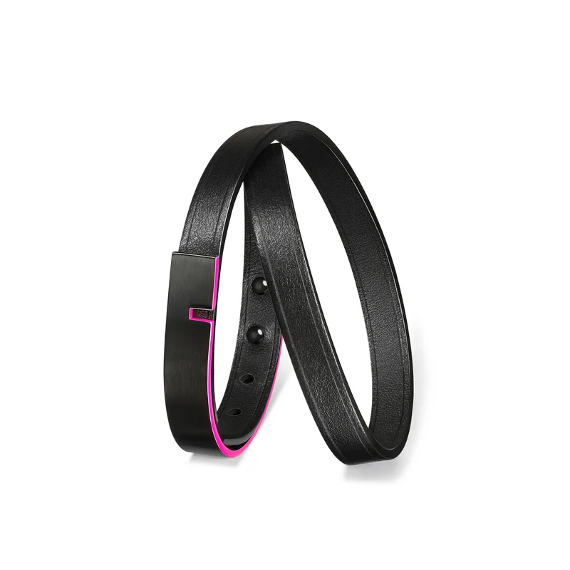 Bracelet cuir ligne fluo | U'TURN TWICE