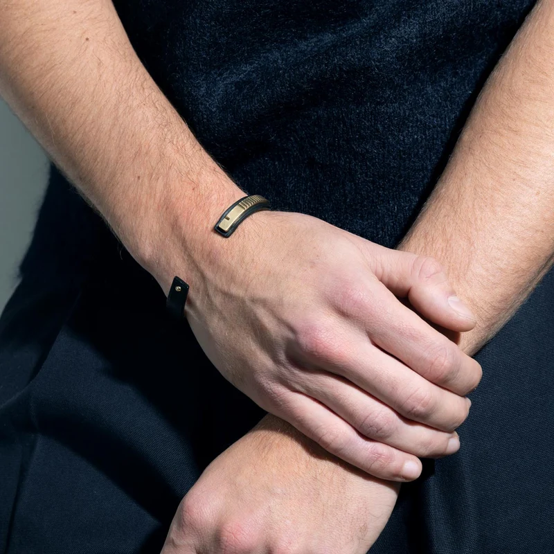 bracelet jonc homme or | URAEUS