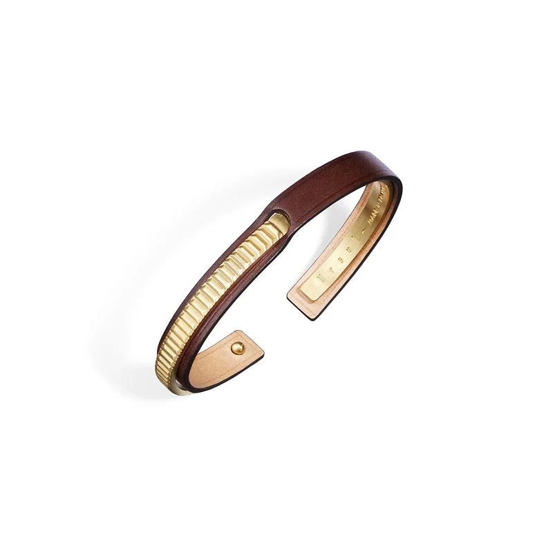 Bracelet cuir homme marron | URAEUS