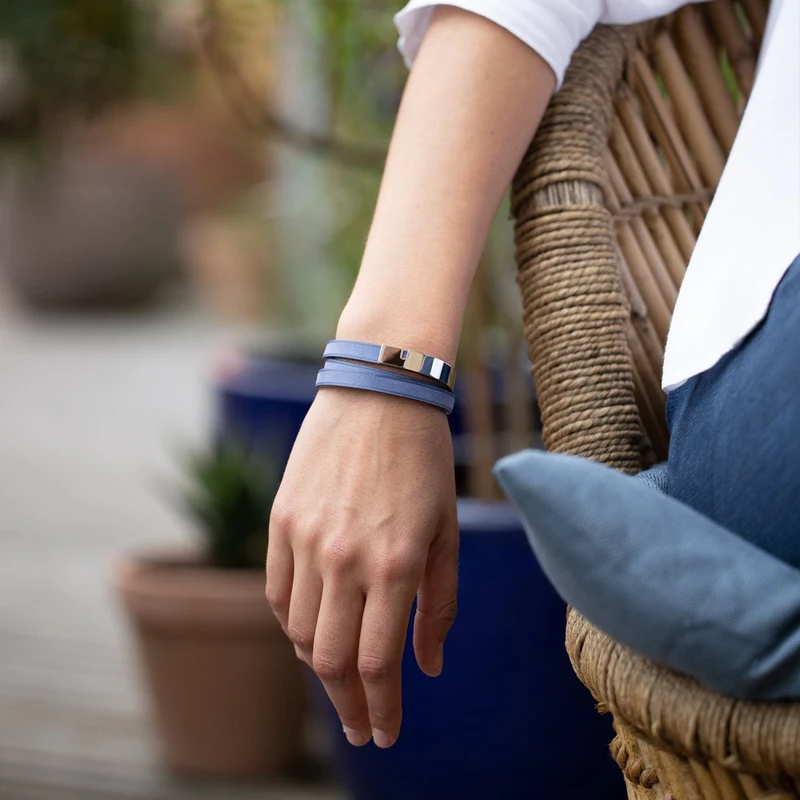 Bracelet bleu ciel irisé | U'TURN.TRIPLE