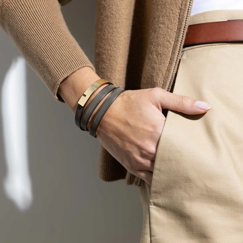 Bracelet vert kaki irisé | U'TURN.TRIPLE
