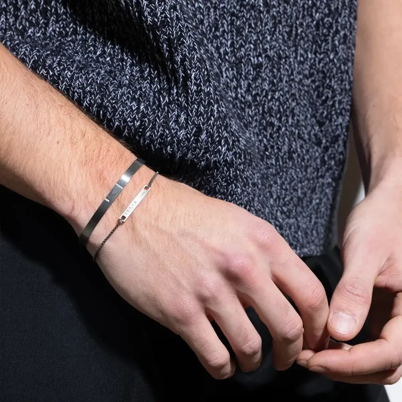 Bracelet chaîne homme argent | SLIM