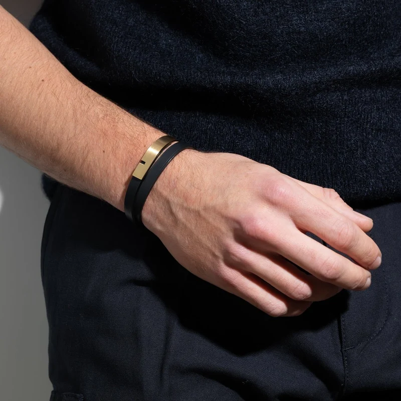 Duo de bracelets camel & noir | U'TURN