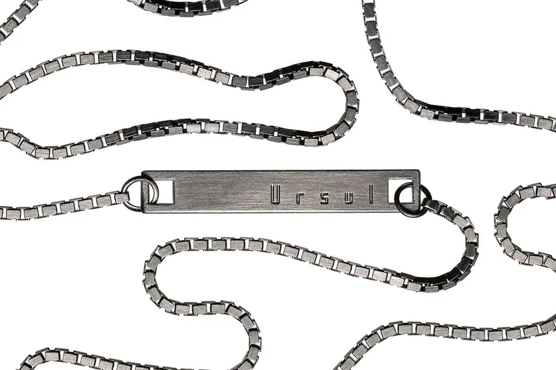 Collier homme argent noir | SLIM