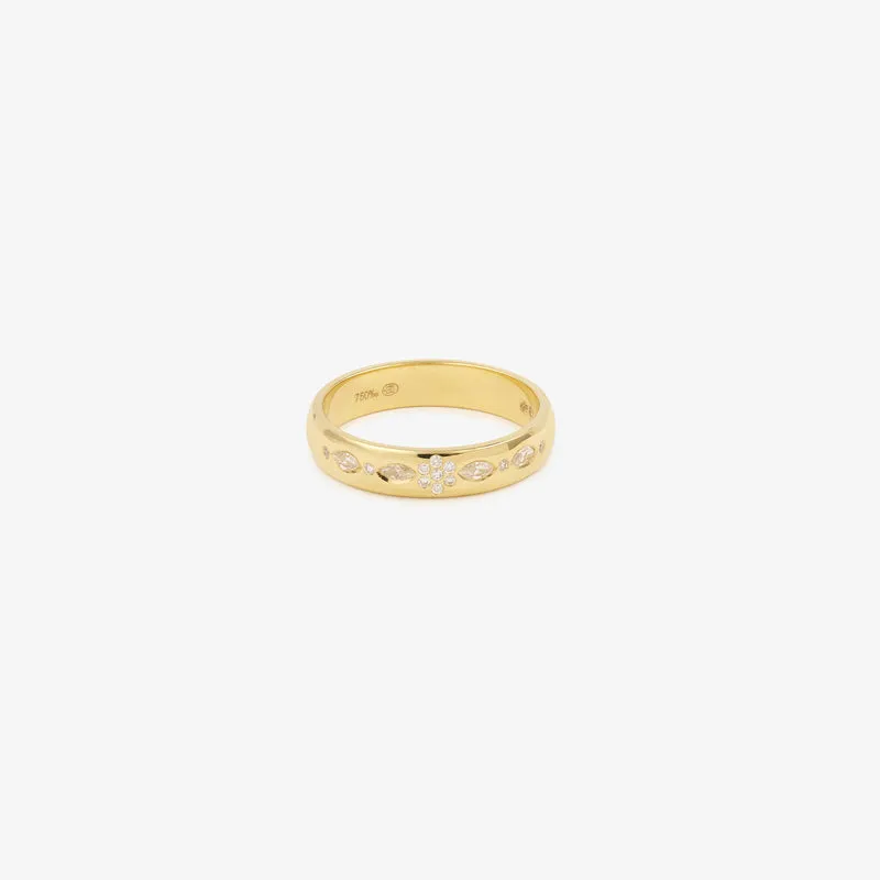 Miniflower Love Ring 3–Full Diamond