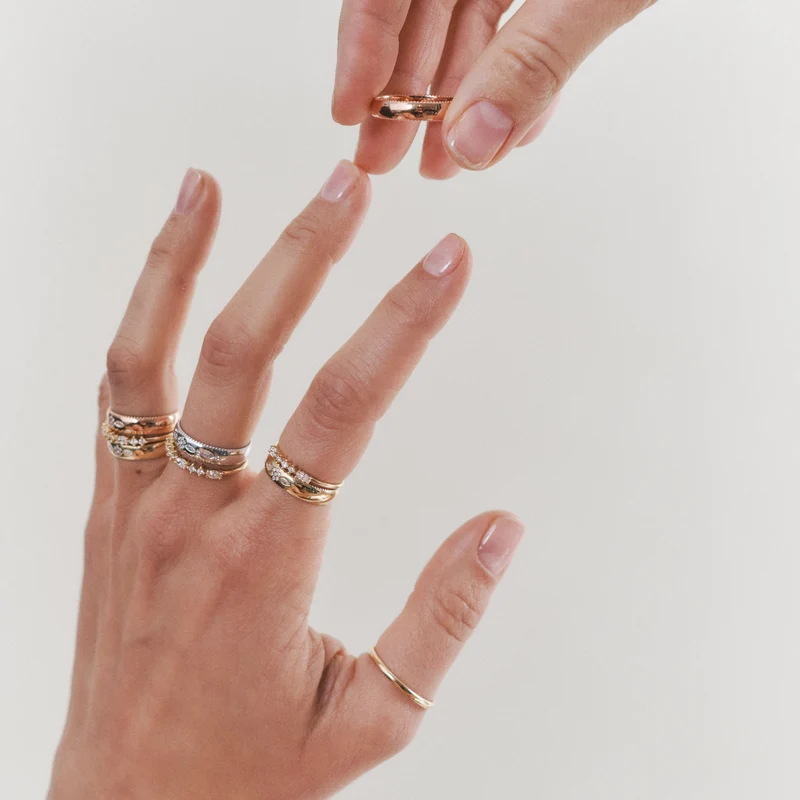 Miniflower Love Ring 3–Full Diamond