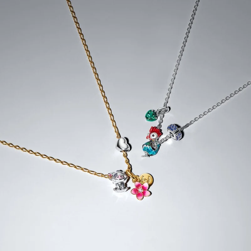 Pandora Disney Charm Pendant Disney Moana Flower Plaqué Or 763845C01