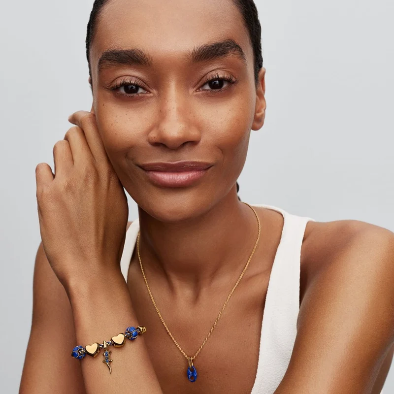 Pandora Moments Charm Crocodile Plaqué Or 764624C01